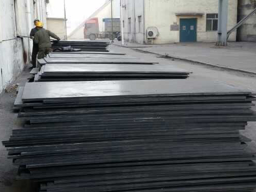 汽车卸煤沟煤仓安装高分子板